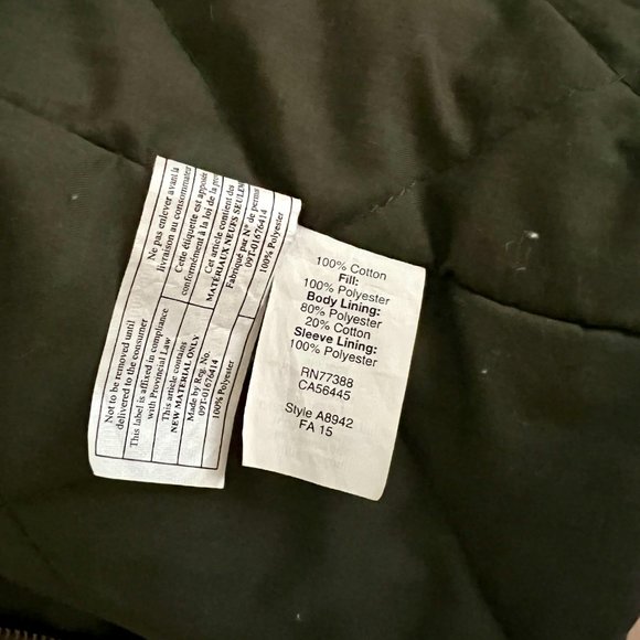 J. Crew Men’s Jacket Enfield Waxed Cotton Olive Green XL - Picture 8 of 8